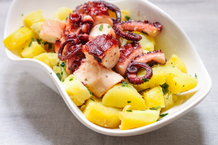 polpo con patate