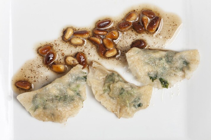 Pasta ripiena senza carne di maiale: Schlutzkrapfen