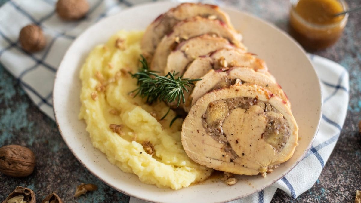 Arrosto di pollo con purè