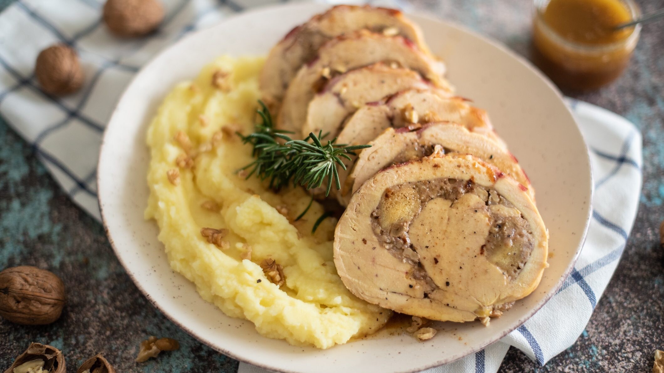 Arrosto di pollo con purè