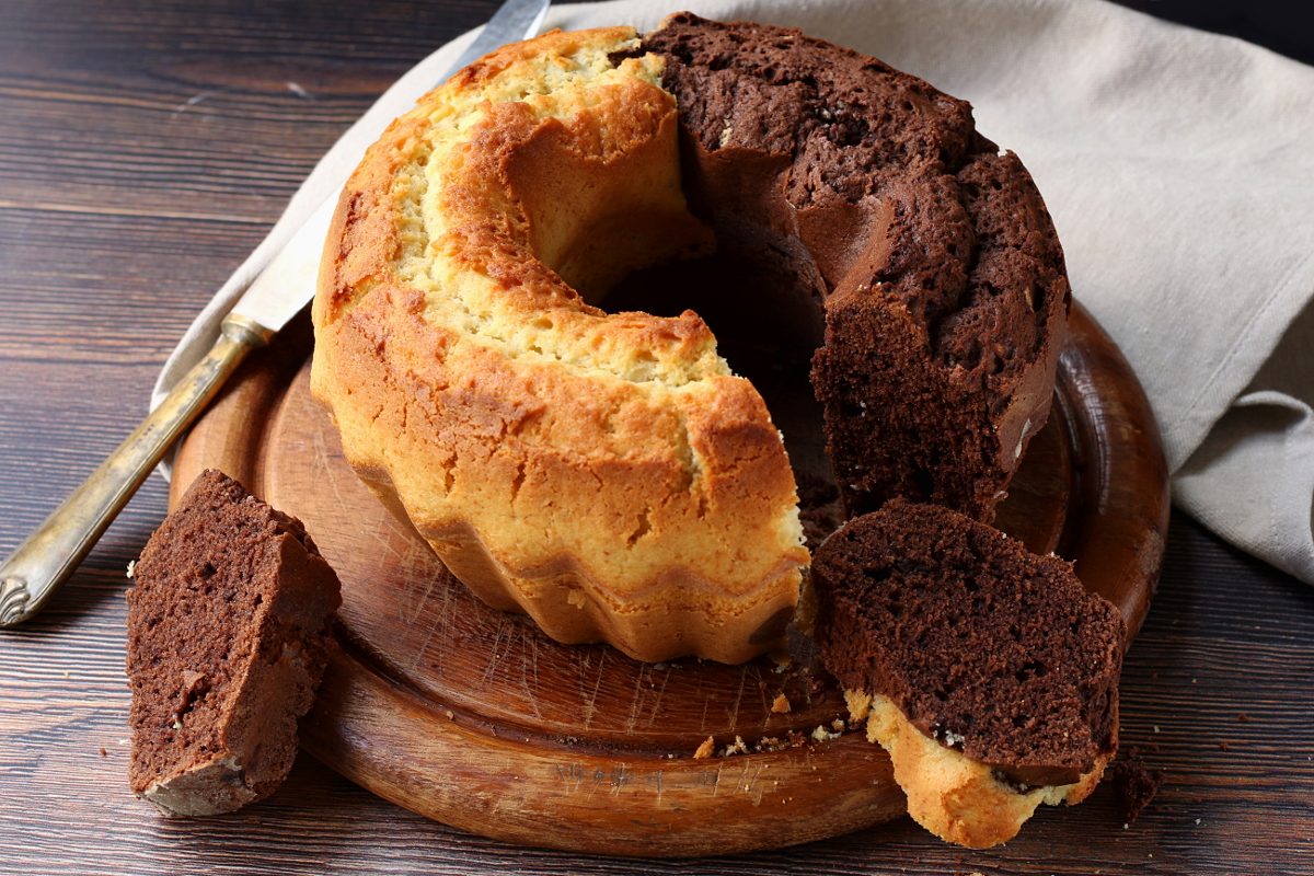 Ciambella alla panna e cacao