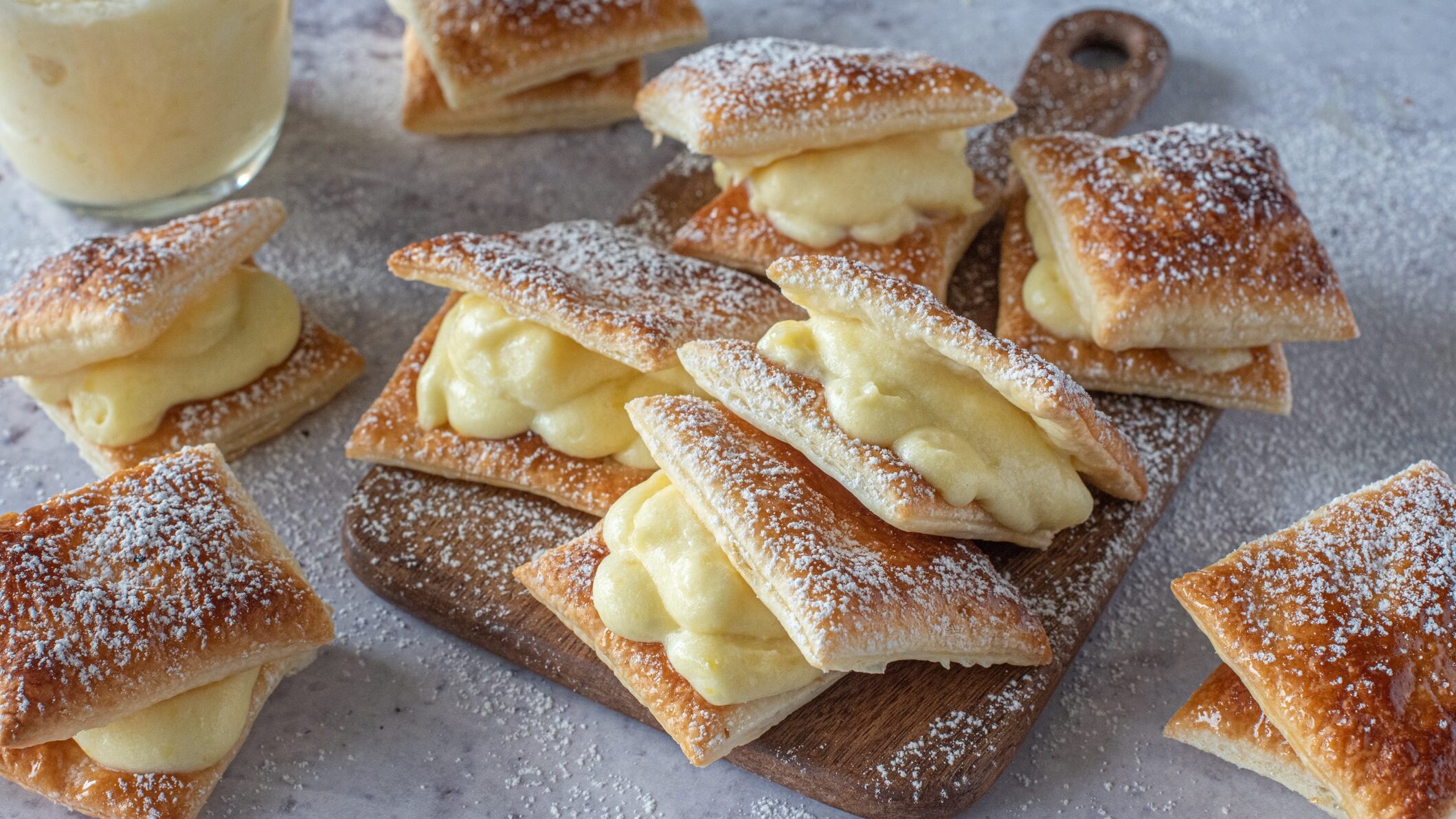 quadrotti con crema