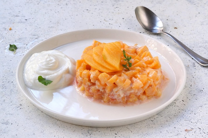 Tartare di pesche