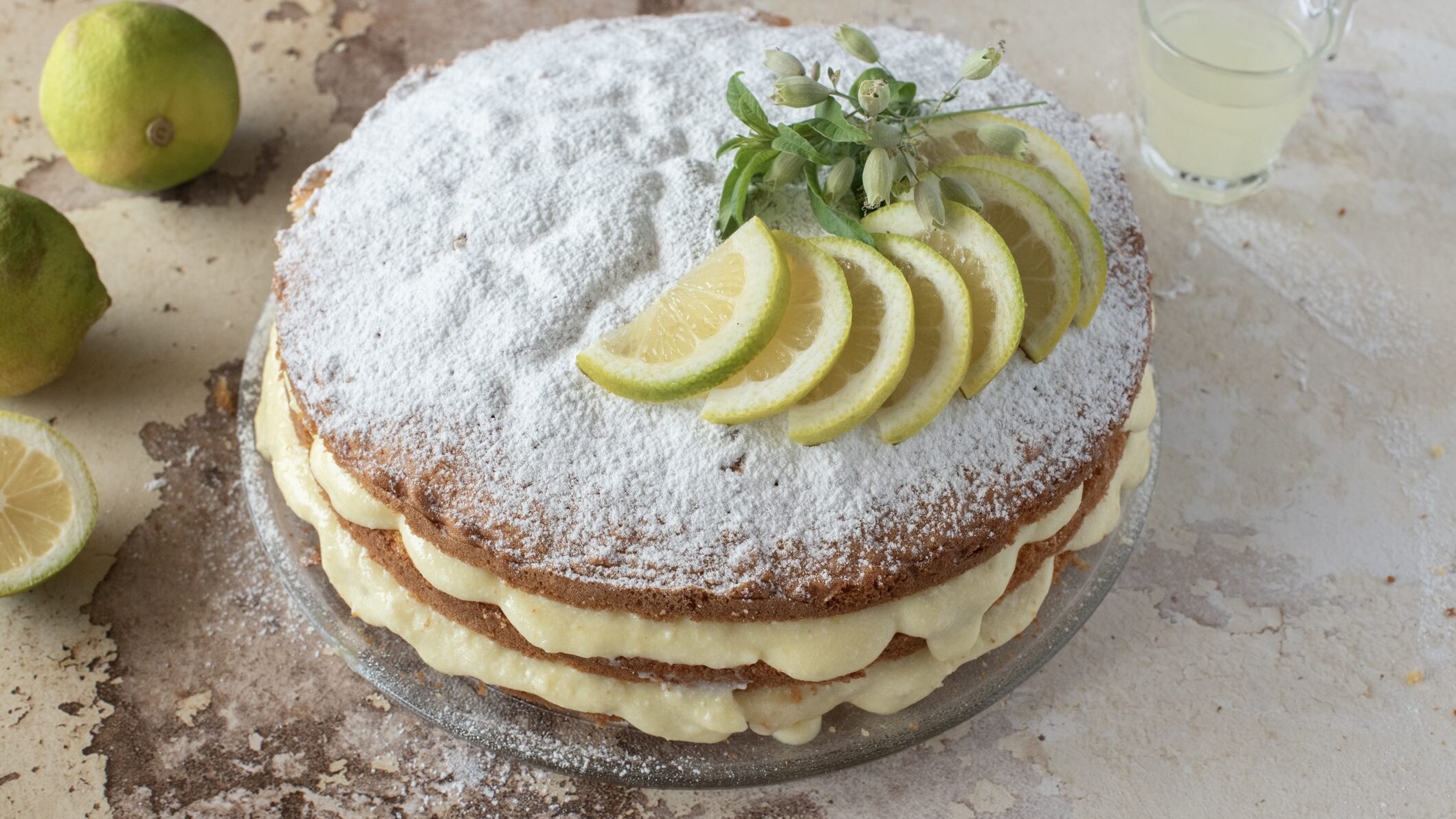 Torta limone e limoncello