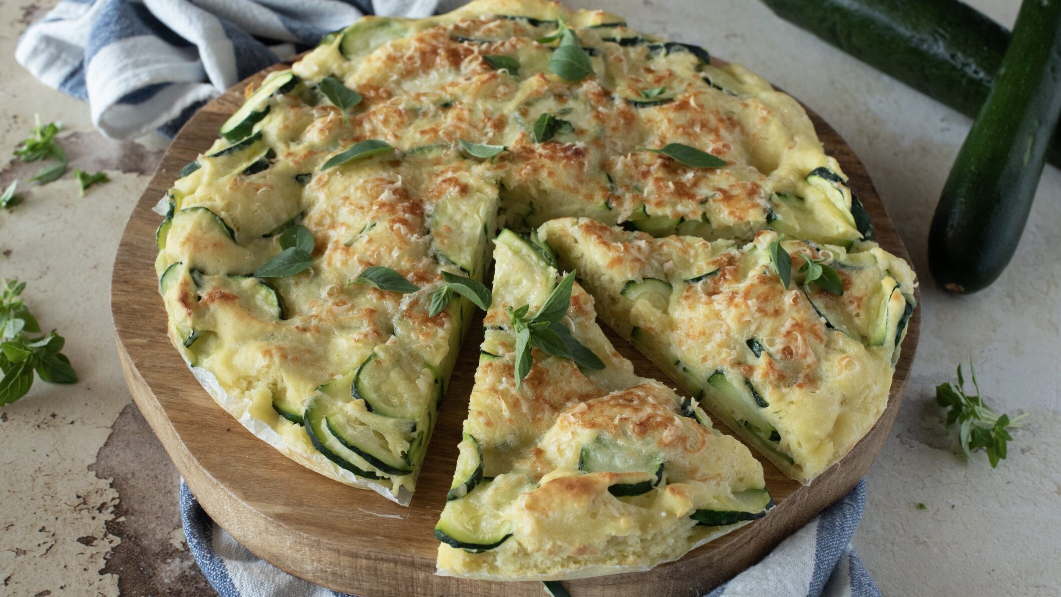 torta di zucchine light