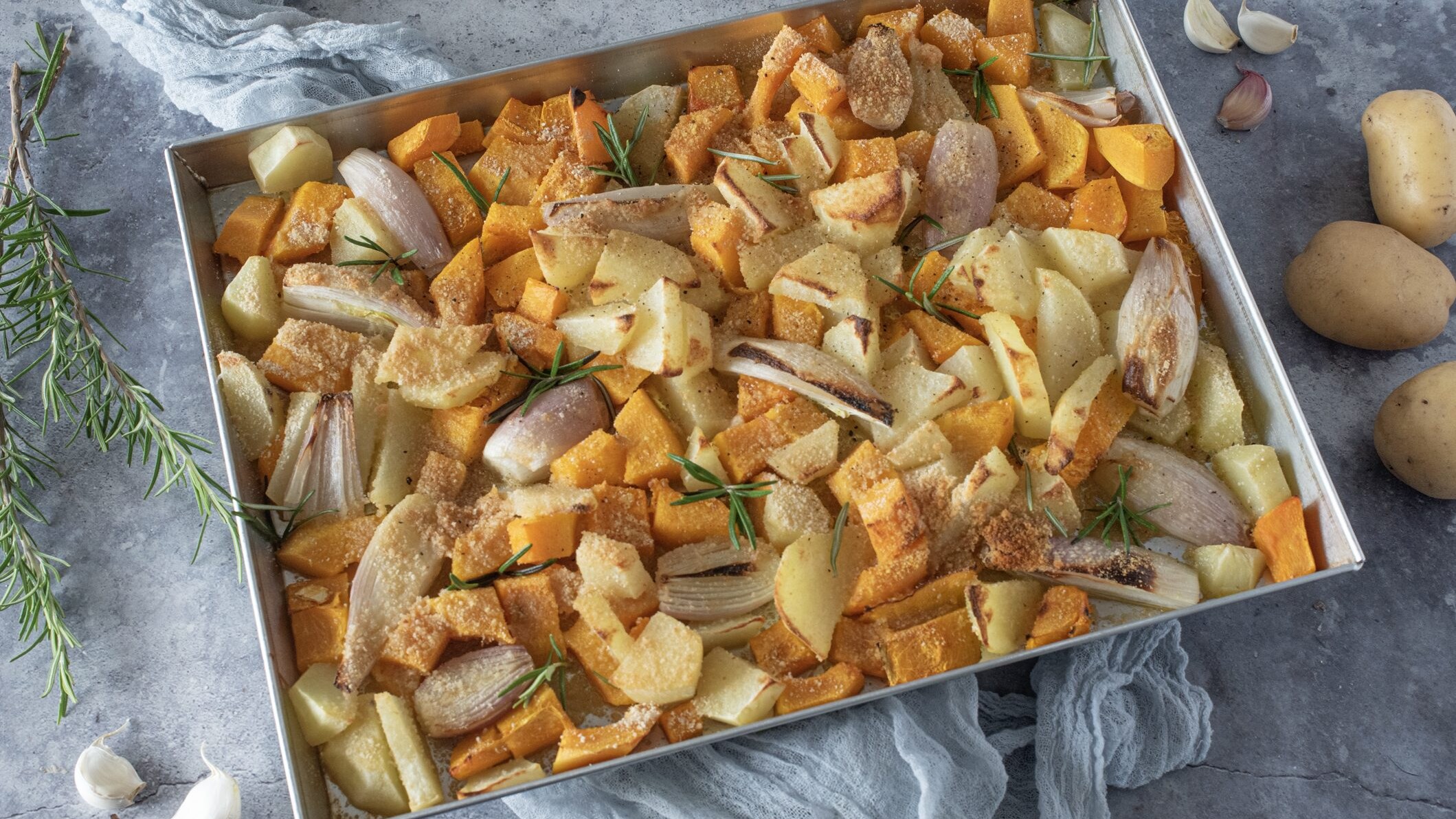 patate e zucca gratinate