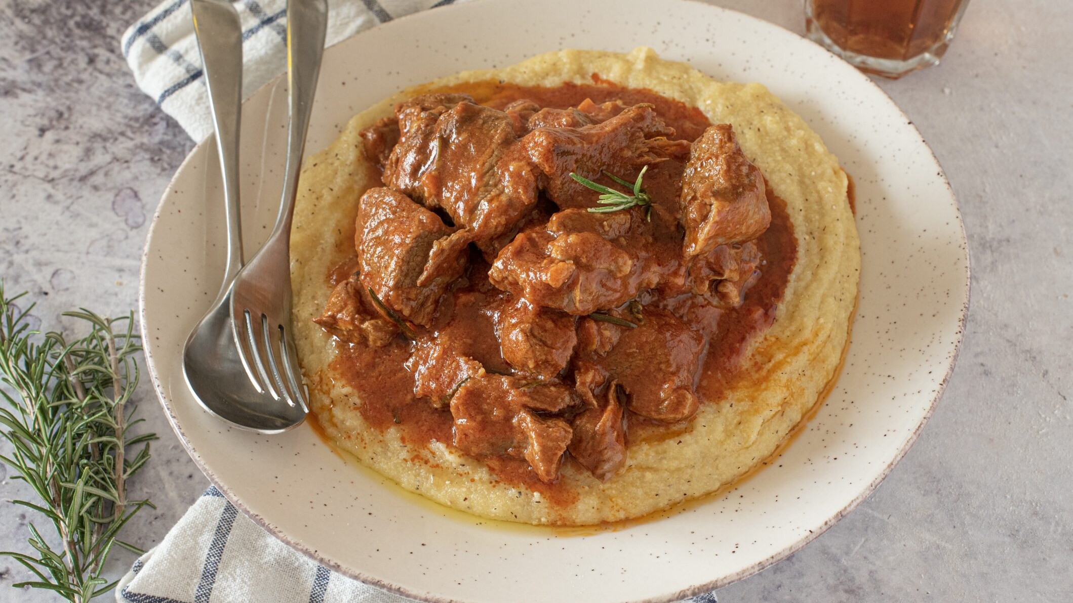 spezzatino con polenta