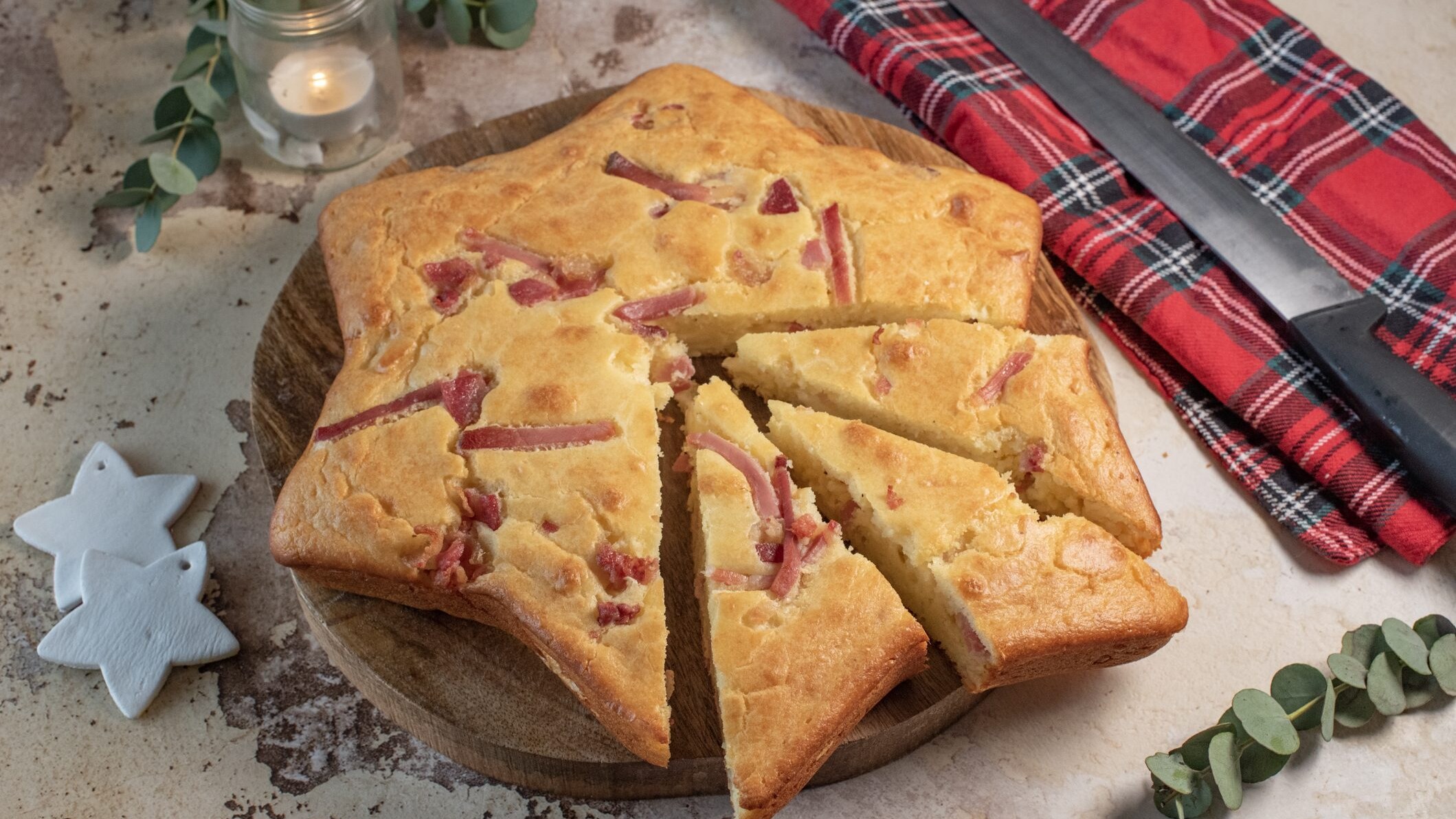 Torta 7 vasetti di Natale salata