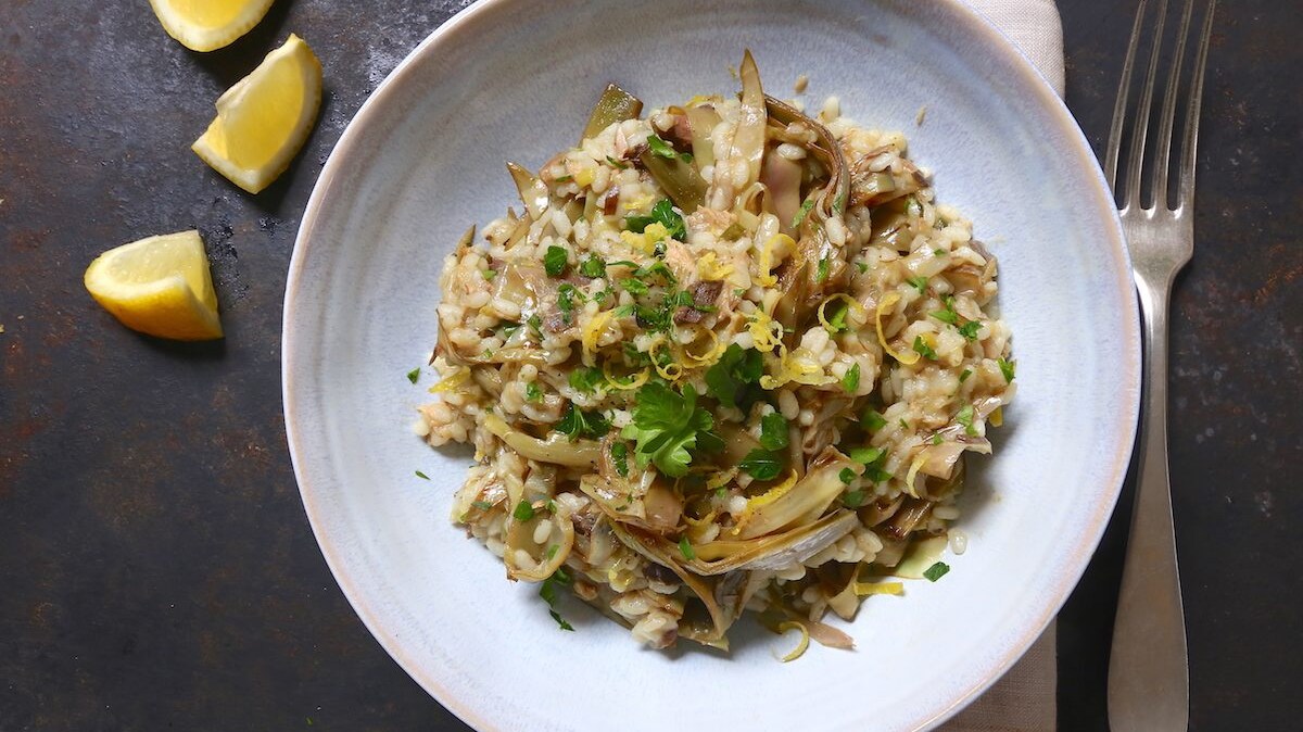 9_risotto servito_risotto sgombro e carciofi©Gooduria lab