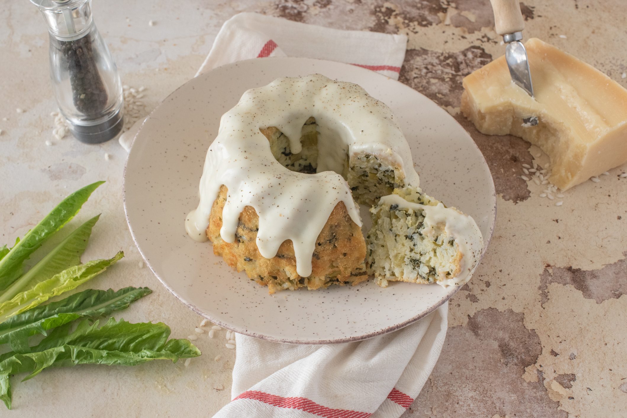 timballo di riso con catalogna