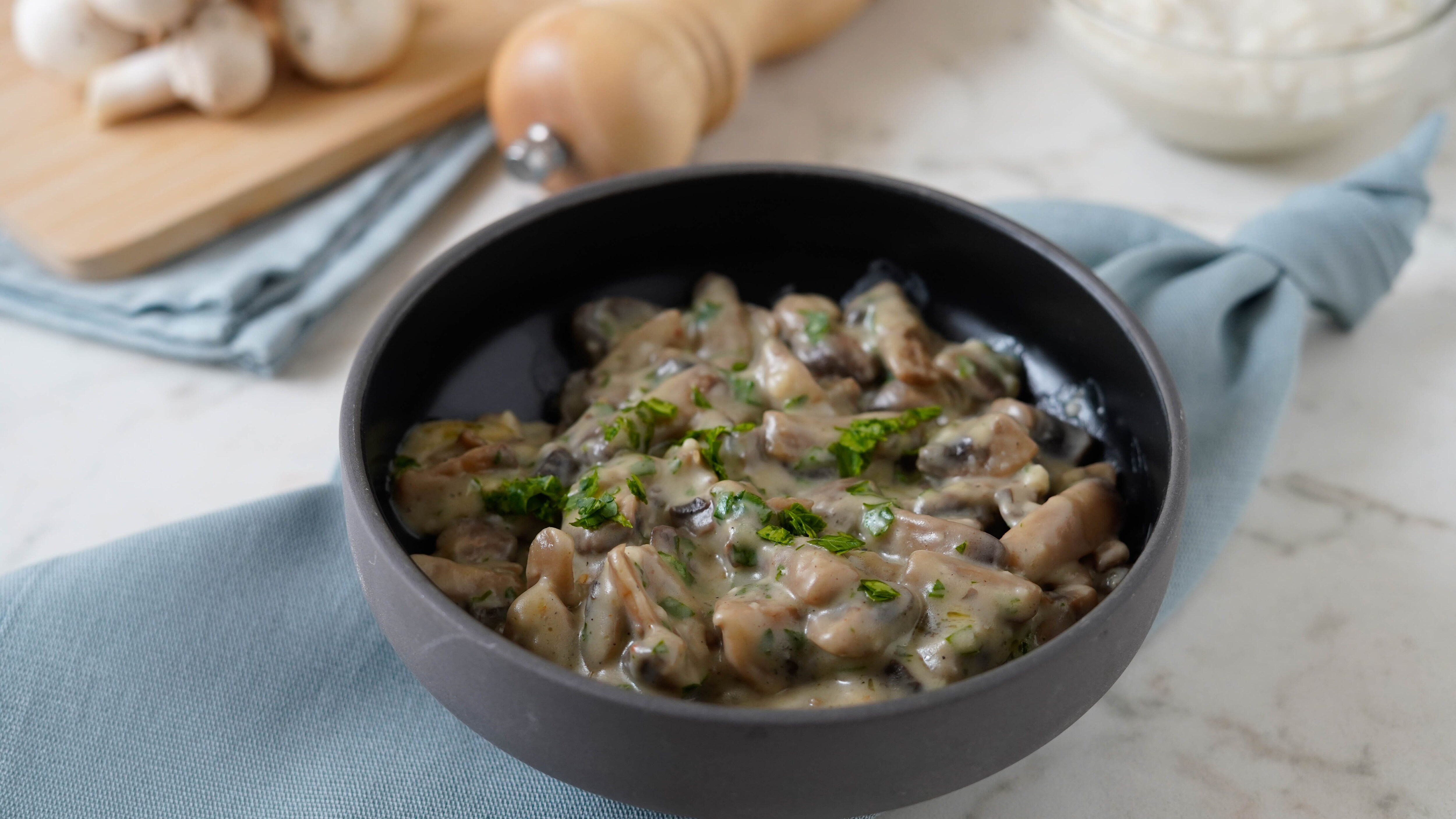 funghi con besciamella