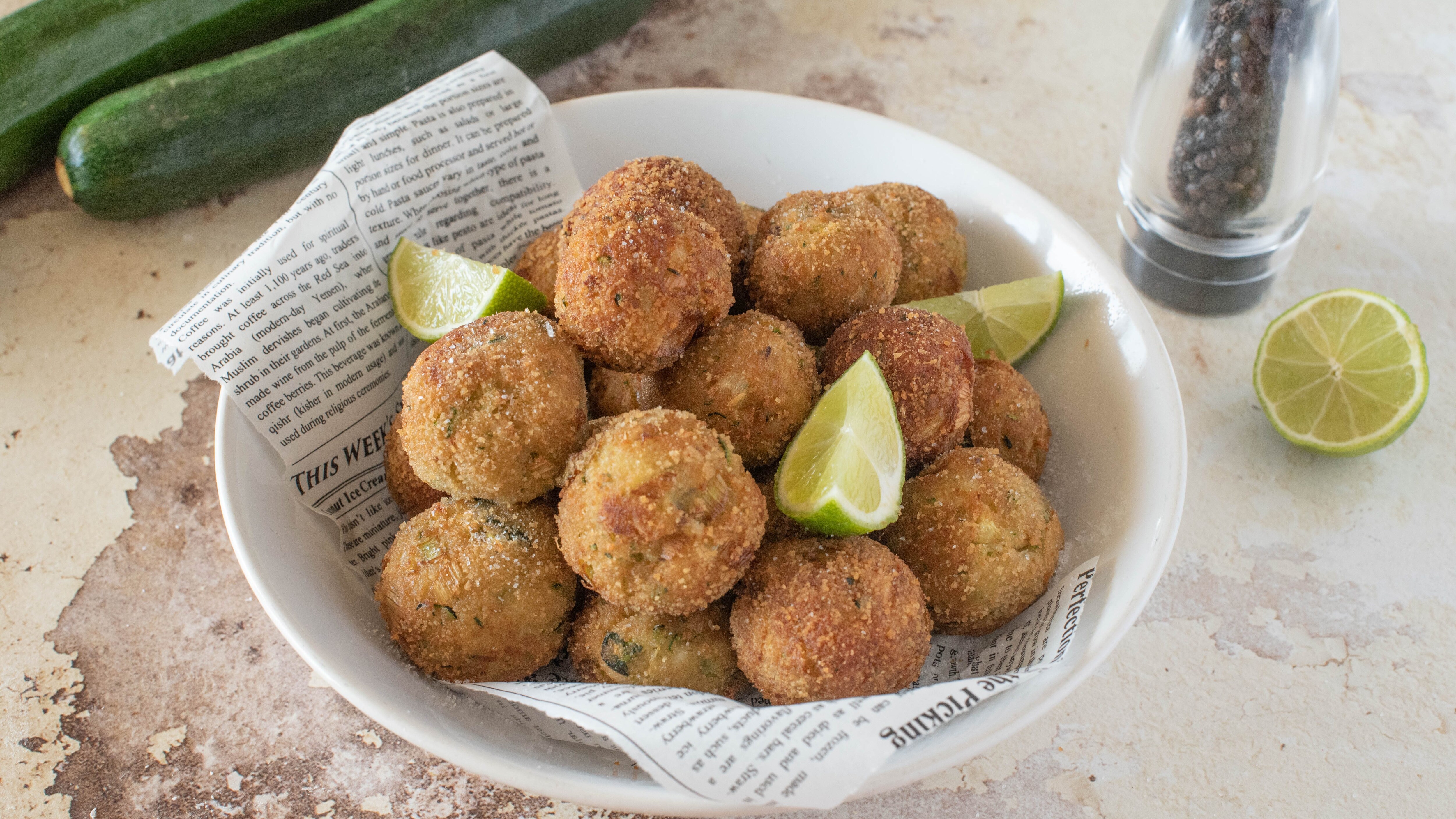 polpette di merluzzo e zucchine
