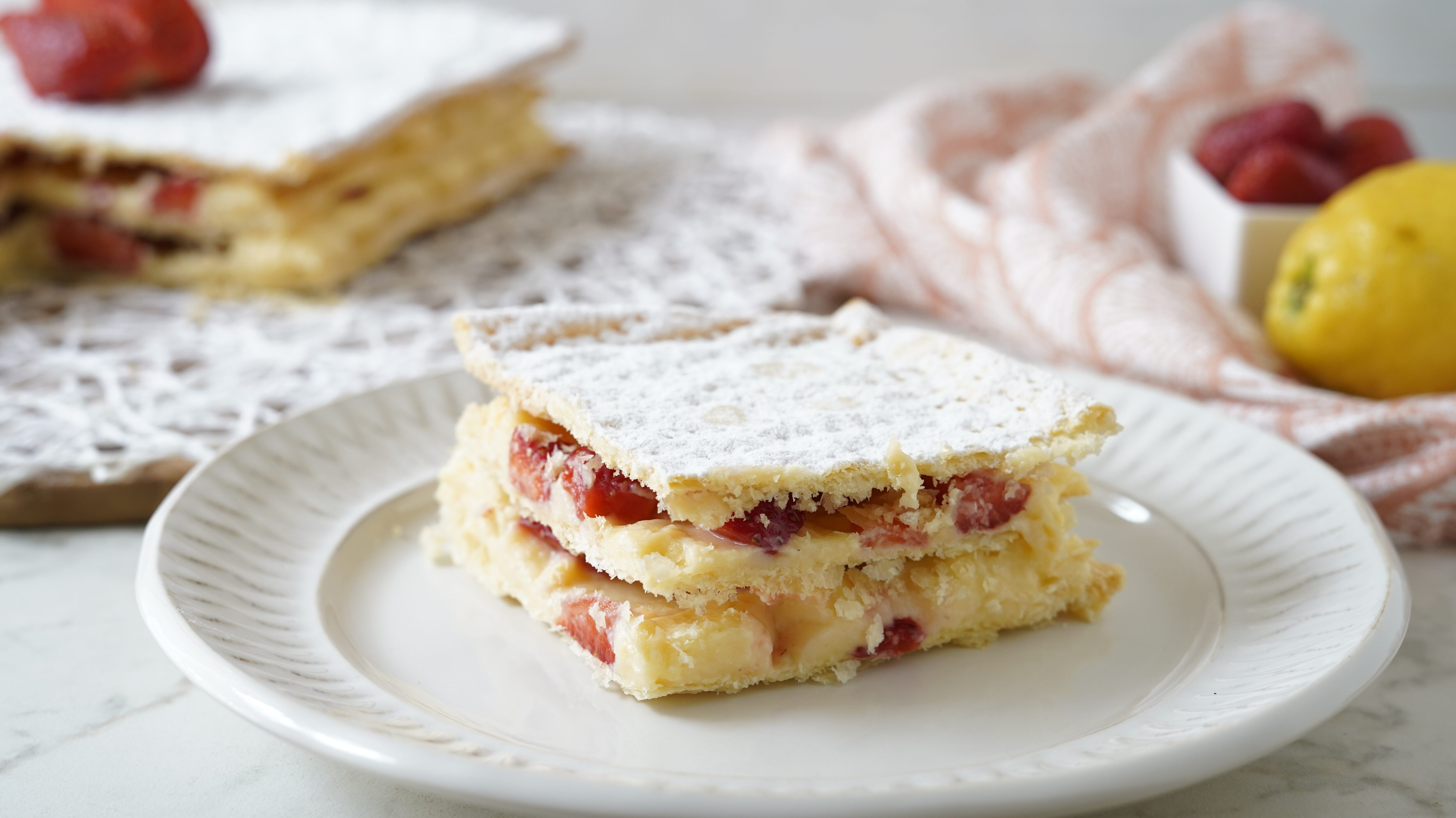 millefoglie crema e fragole