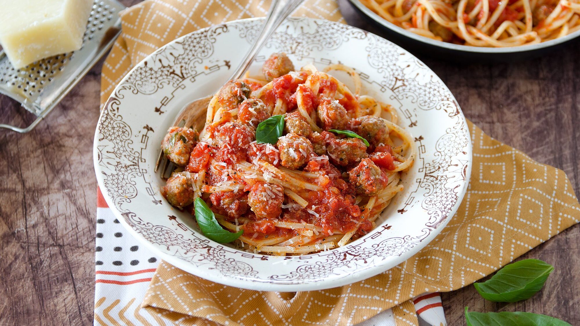 Spaghetti con le pallottine