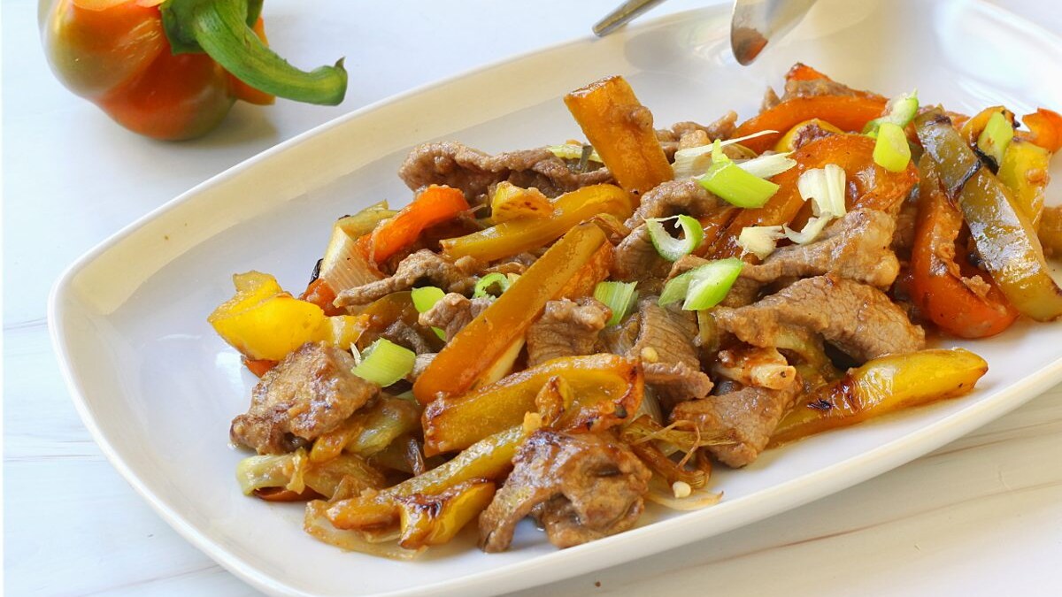 Straccetti cipolle e peperoni