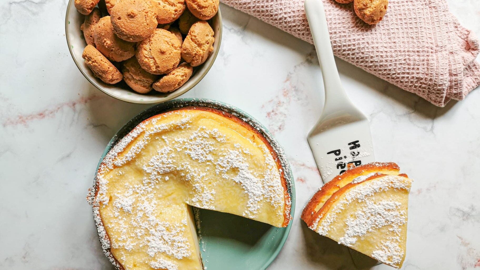 Torta senza glutine ricotta e amaretti