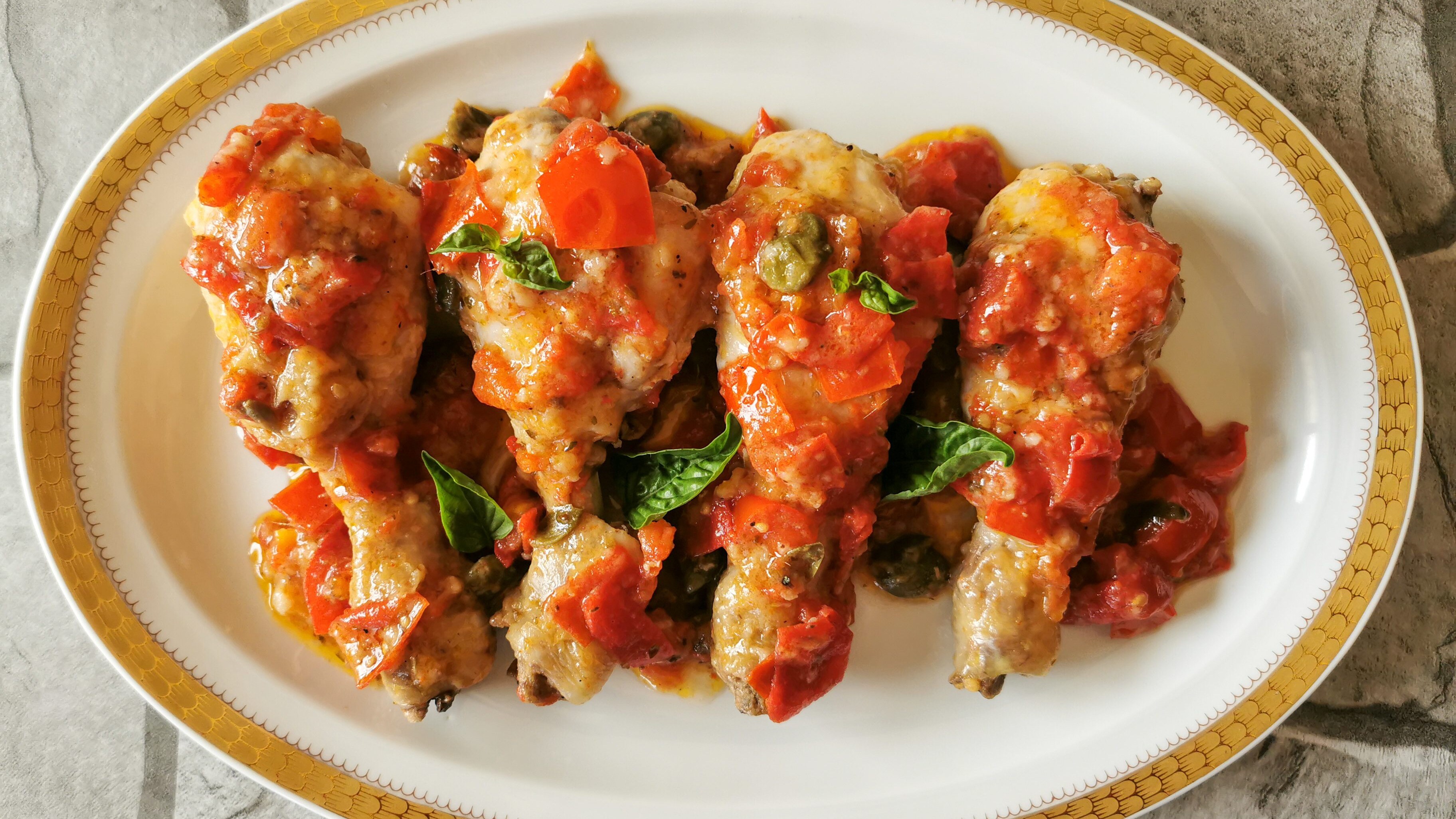 Pollo alla marinara