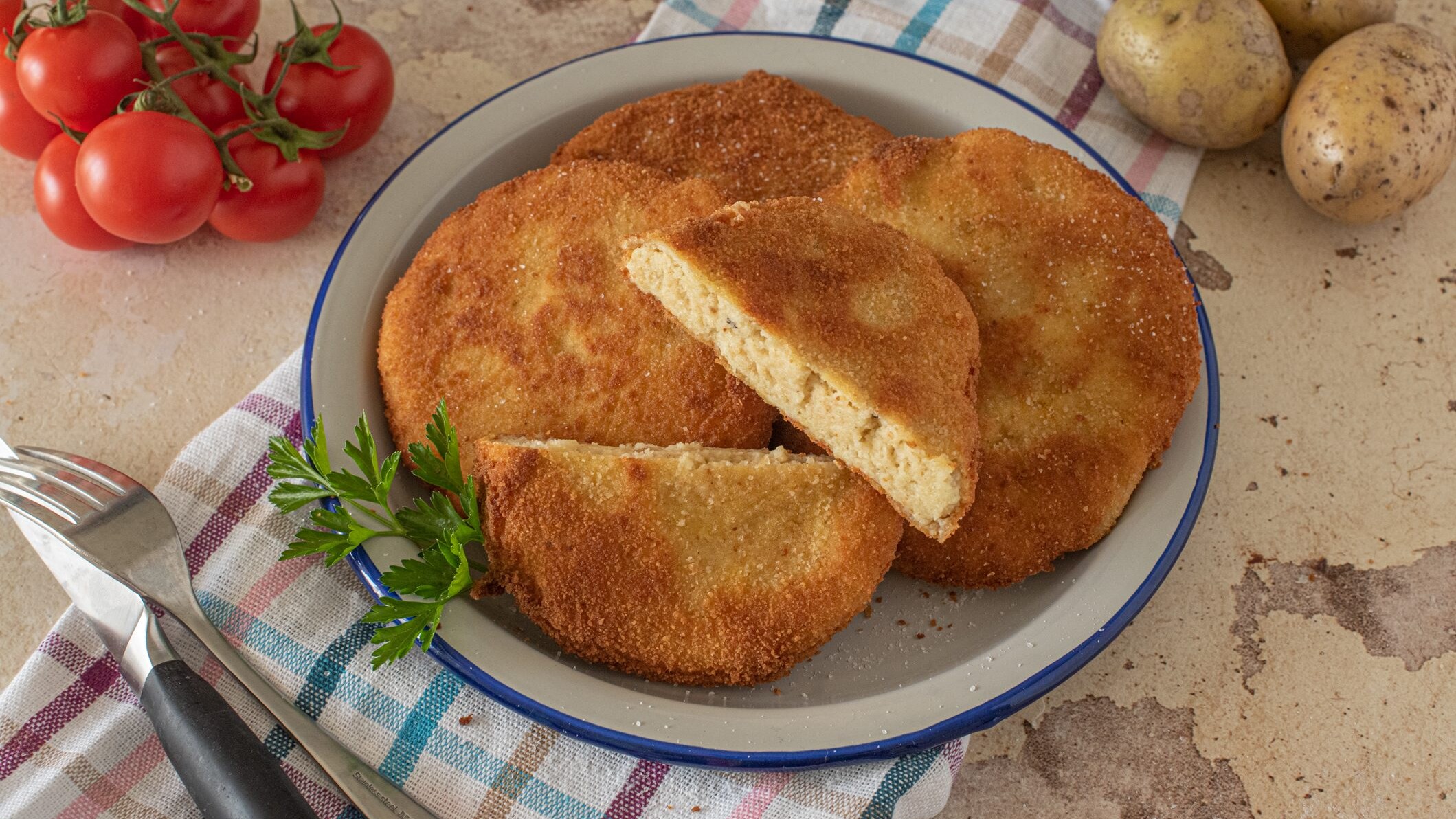 Cotolette di patate e ricotta