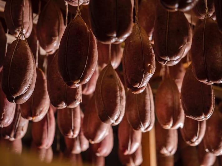 stagionatura mortadella di Campotosto