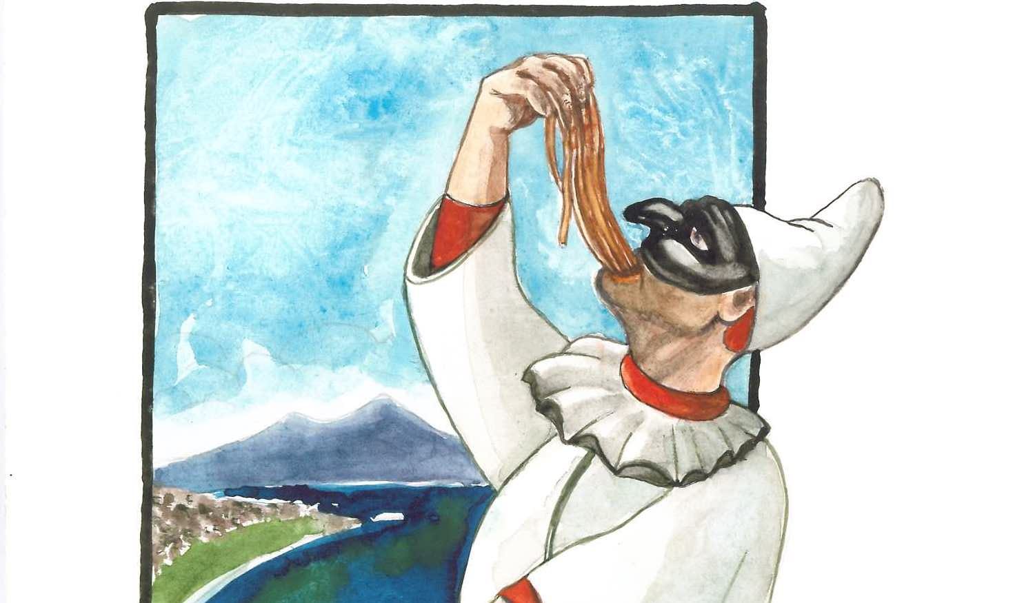 spaghetti pomodoro mostra pulcinella