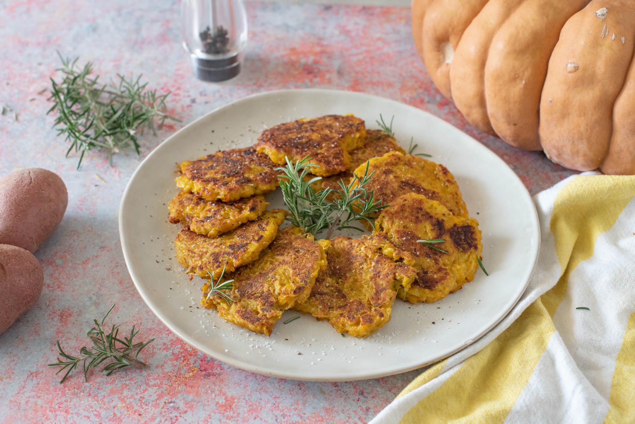rosti di zucca e patate