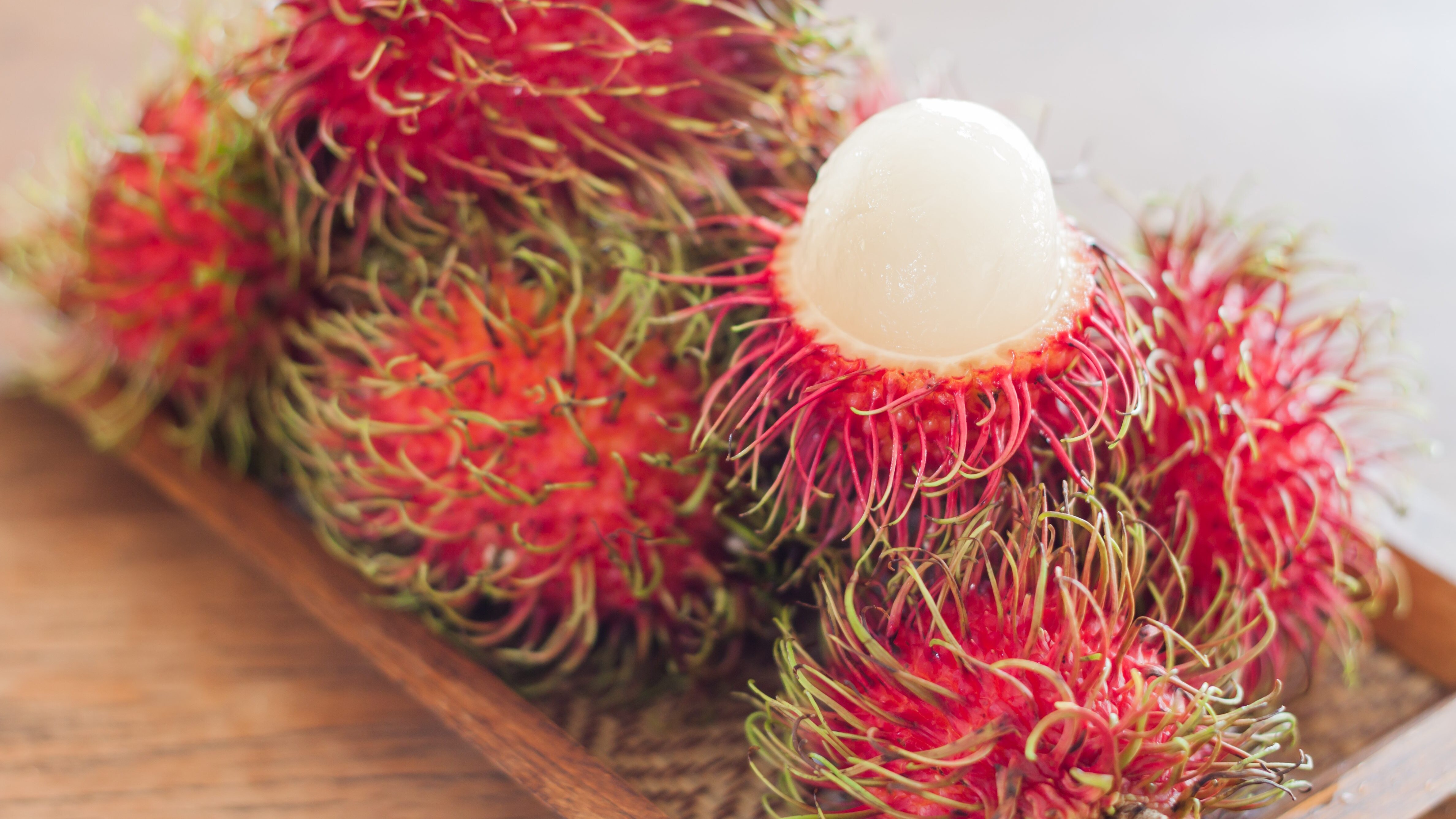 rambuten aperto succo polpa