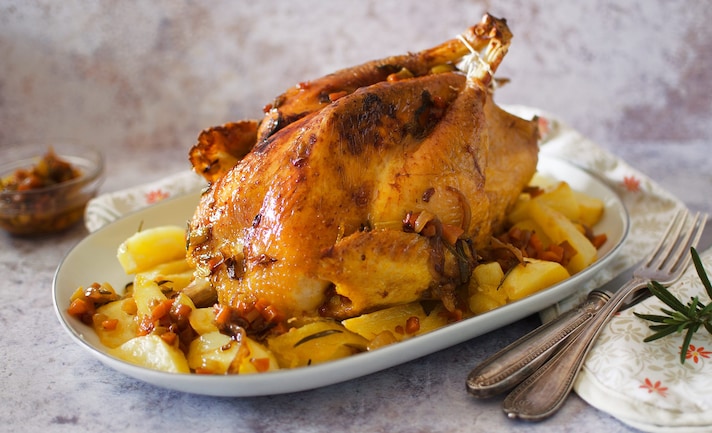 Cappone al forno