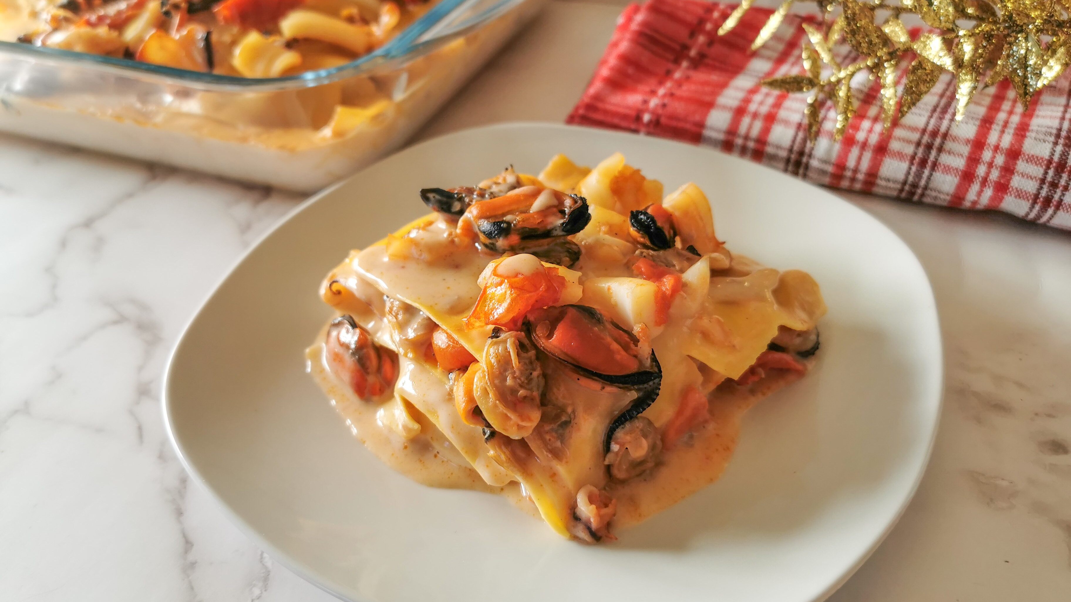 Lasagne ai frutti di mare