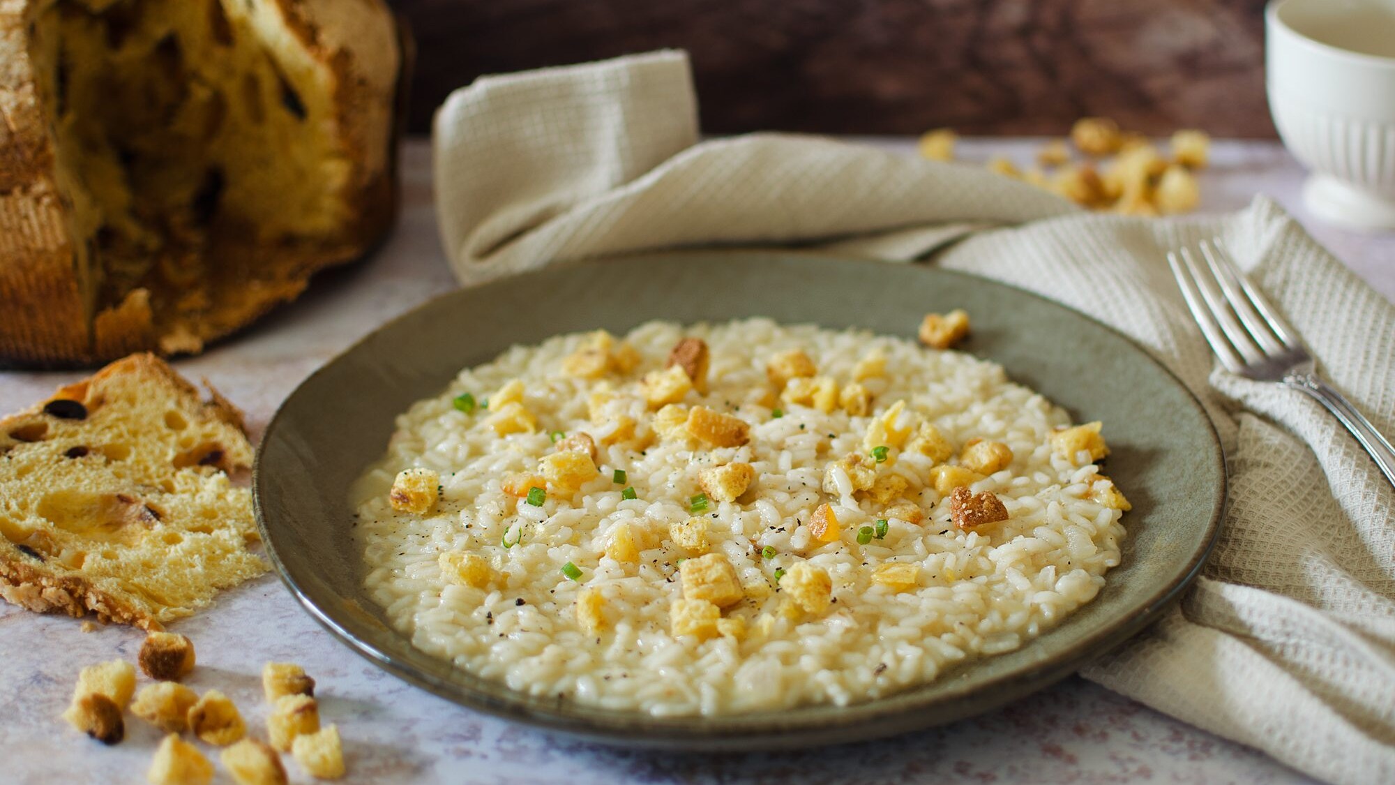 Risotto al panettone