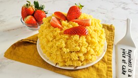 Torta mimosa alle fragole