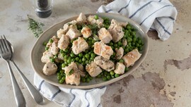 Pollo con i piselli