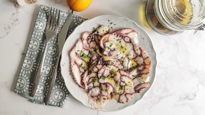 Carpaccio di polpo