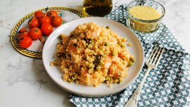 Cous cous piselli e gamberetti