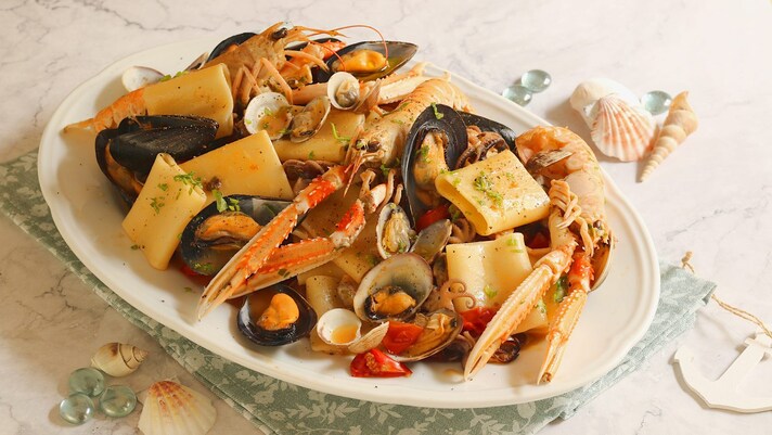 Paccheri ai frutti di mare