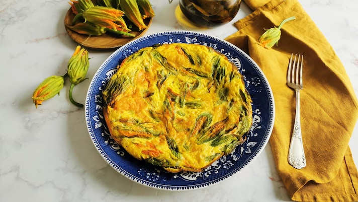 Frittata ai fiori di zucca
