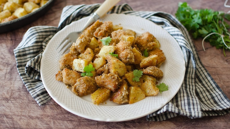 Pollo e patate sabbiose