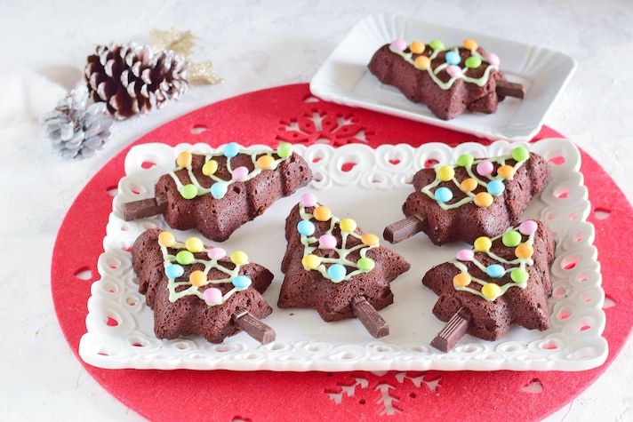 Alberi di Natale brownies: la ricetta golosa al cioccolato per le feste