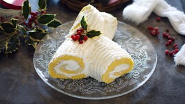 Tronchetto di Natale bianco