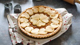 Crostata con cuori