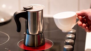 Caffettiera Moka A Induzione Acciaio Inox 6 Tazze - La Tua Espresso Italiana Per Casa E Campeggio