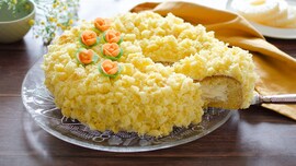 Torta mimosa all'ananas