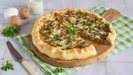 Torta salata con i fagiolini