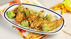 fiori di zucca gratinati al forno