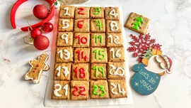 Calendario dell'avvento di biscotti