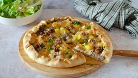 Torta salata patate e salsiccia