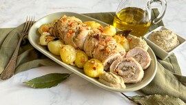 Rollè di tacchino ai funghi