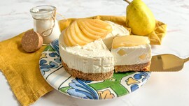 Cheesecake ricotta e pere