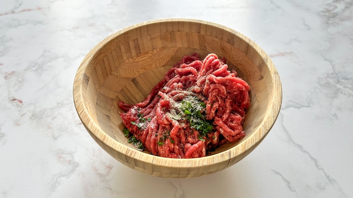 Piadina con hamburger