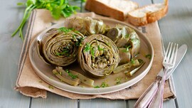 Carciofi alla romana in pentola a pressione