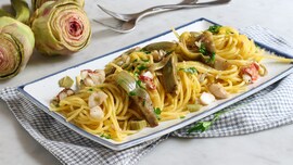 Pasta carciofi e triglie
